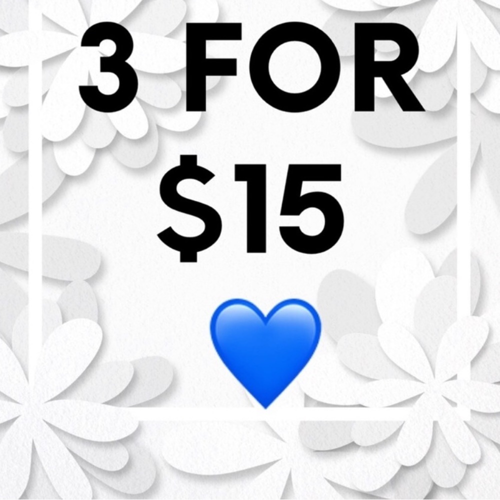 💙 3 for $15 All Markets